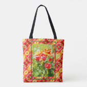 Tote Beutel Orange Rose Tasche (Rückseite)
