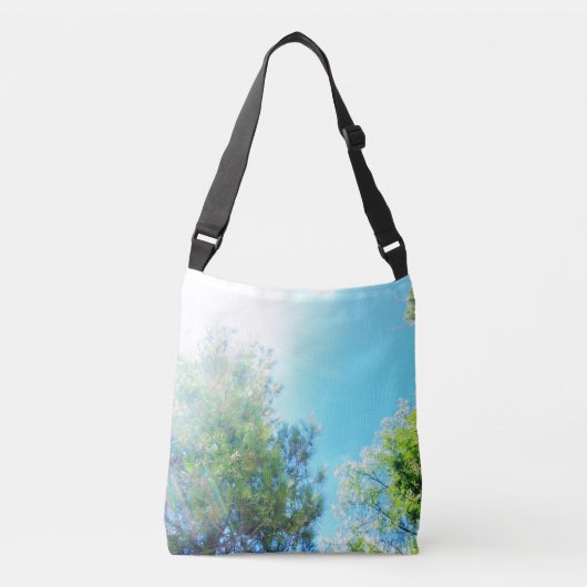 Tote Cross-Over-Tasche Kunst Design Stil Tragetaschen Mit Langen Trägern (Vorderseite)