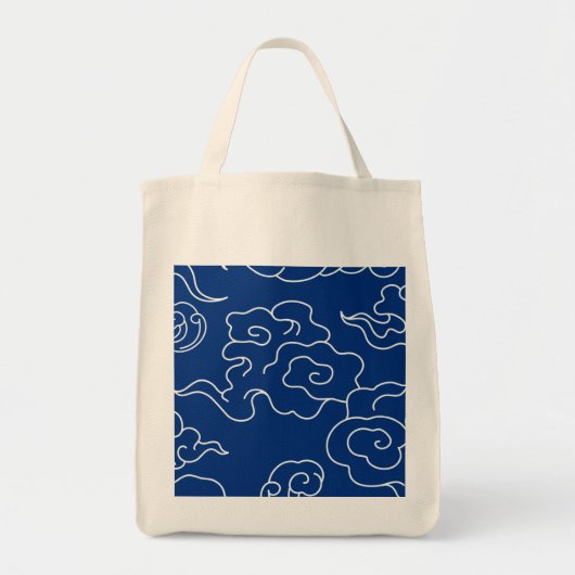 TOTE CUSTOM ANFANGS JAPANESE CLOUD PATTERN TRAGETASCHE (Vorne)