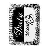 Tote Damaske - Sauberkeit / schmutziges Küchenmagn Magnet (Vertikal)