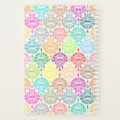 Tote Damaskus farbenfrohe Chic Sugar Skulls Planer (Rückseite)