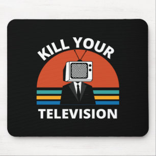 Töte Dein Fernsehen Fake News Medien Gehirnwäsche  Mousepad