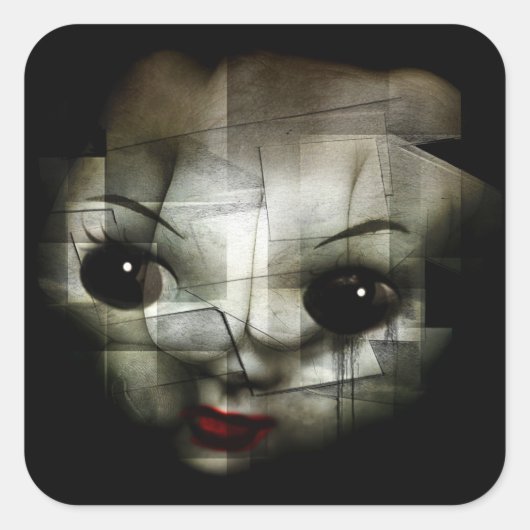 Töte die Ziege 2013. Quadratischer Aufkleber (Vorderseite)