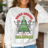 Tote drinnen, aber Weihnachten im Retro Sweatshirt