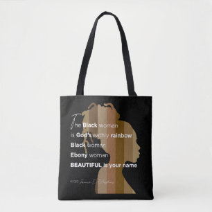 Tote "Ebony Woman"  Tasche