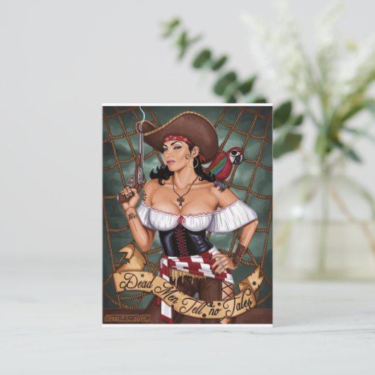 Tote erzählen keine Geschichten Postkarte (Stehend Vorderseite)