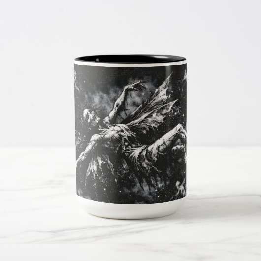 Tote Fee von BurnsInHell Zweifarbige Tasse (Mittel)