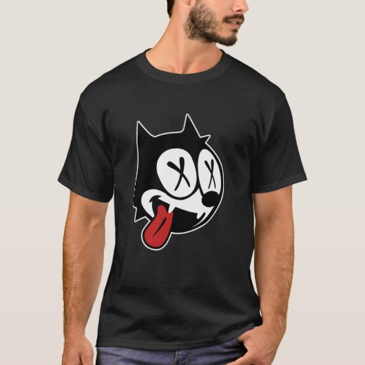 Tote Felix-Katze T-Shirt (Vorderseite)