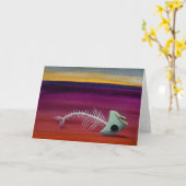 Tote Fische Karte (Gelbe Blume)