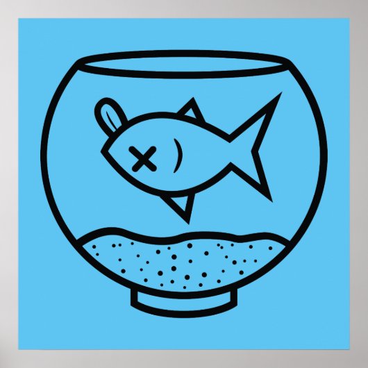 TOTE FISCHEREI IN EINER FISCHEREIKÖRPERILLUSTRATIO POSTER (Vorne)