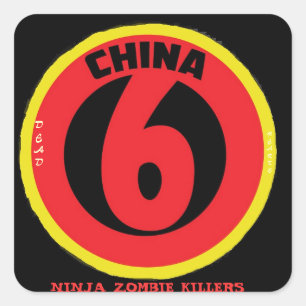 Tote Herz-Aufkleber Quadratischer Aufkleber