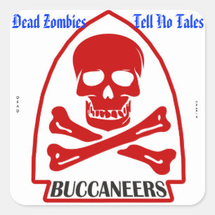 Tote Herz-Aufkleber Quadratischer Aufkleber