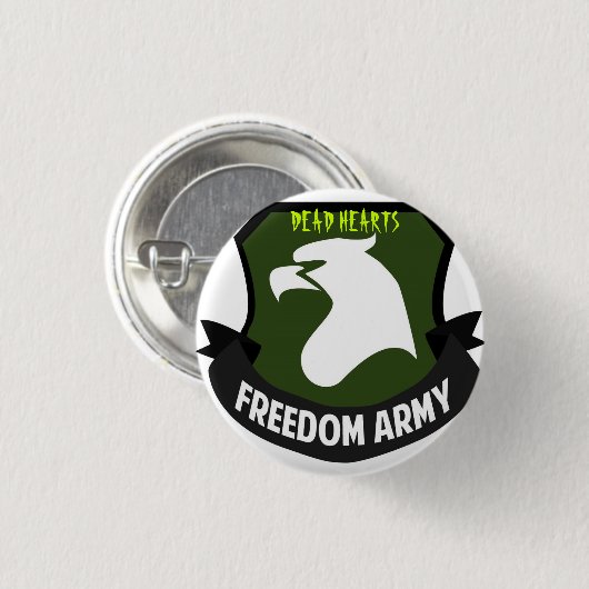 Tote Herz-Romanknöpfe Button (Vorne & Hinten)