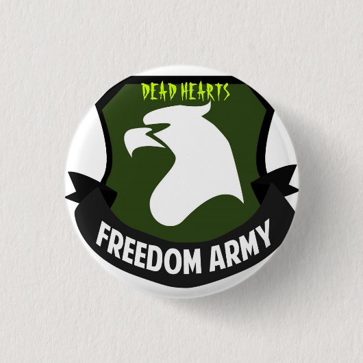 Tote Herz-Romanknöpfe Button (Vorderseite)