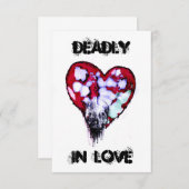 Tote in Liebe Dankeskarte (Vorne/Hinten)