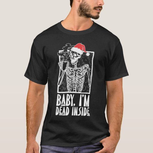 Tote in Skeleton Kleidung Weihnachten Goth Schweiß T-Shirt (Vorderseite)