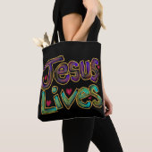 Tote “Jesus Lives” Christian Quote Tasche (Von Nahem)