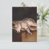 Tote Katze (Théodore Géricault) Karte (Stehend Vorderseite)