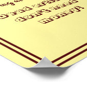 Tote Künstler brauchen keine Geld-Funny-Typografie Poster (Ecke)