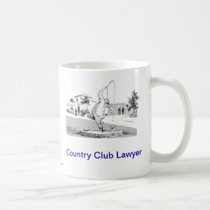 Tote Lawyer™ Countryklub-Rechtsanwalt-Kaffee-Tasse Kaffeetasse