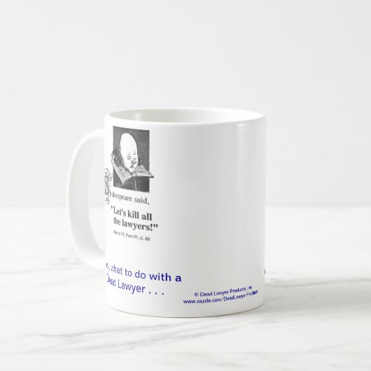 Tote Lawyer™ Kaffeetasse (Vorderseite Links)