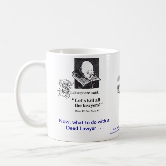 Tote Lawyer™ Kaffeetasse (Links)