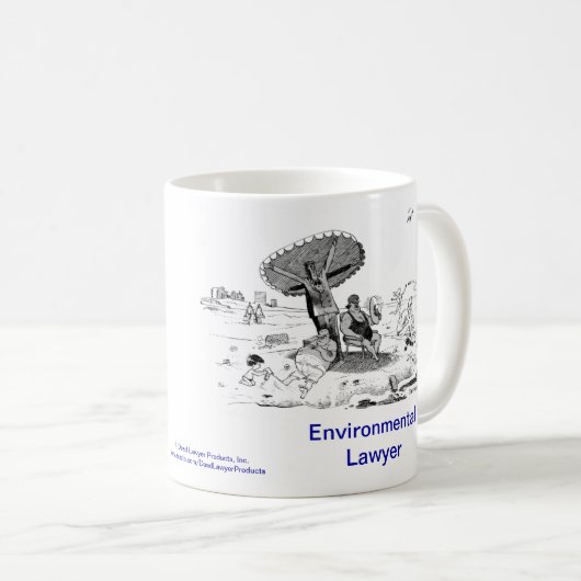 Tote Lawyer™ Klimarechtsanwalt-Kaffee-Tasse Kaffeetasse (VorderseiteRechts)