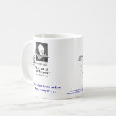Tote Lawyer™ Klimarechtsanwalt-Kaffee-Tasse Kaffeetasse (Vorderseite Links)