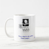 Tote Lawyer™ Scheidungs-Rechtsanwalt-Kaffee-Tasse Kaffeetasse (Links)
