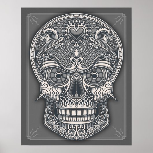 Tote Liebe Skull Poster (Vorne)