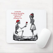 Tote Liebende Skelett-Paar Mousepad (Mit Mouse)