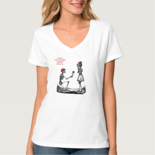 Tote Liebende Skelett-Paar T-Shirt