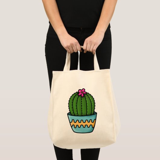 Tote Linha Cactus Tragetasche (Vorderseite (Produkt))