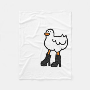Töte Lustiges Meme Süße Ente Gans Haustierliebhabe Fleecedecke