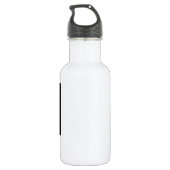 Tote Männer Schädel-Forensik CSIs Edelstahlflasche (Rückseite)