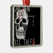 Tote Männer Schädel-Forensik CSIs Silbernes Ornament (Rechts)