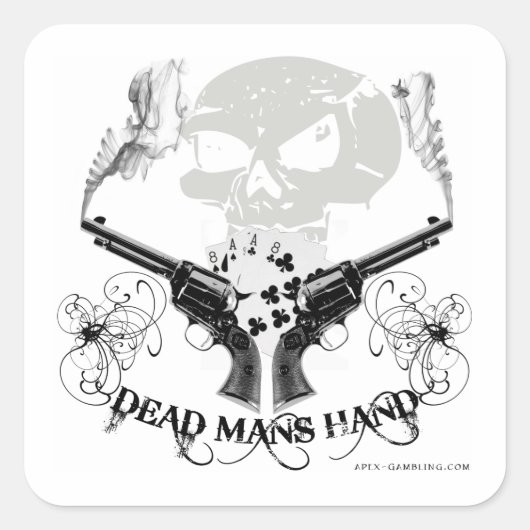 Tote Mans Hand Sticker (Vorderseite)
