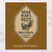 Tote Mans Staub Tonic Wine Label Weinetikett (Einzelnes Label)