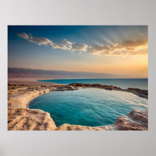 Tote-Meer-Landschaft Israel Poster