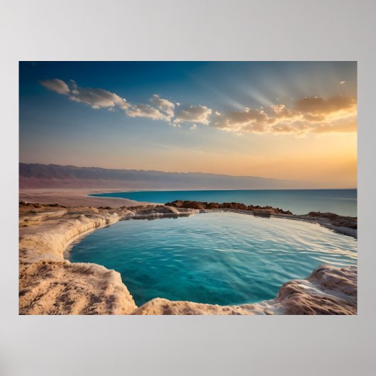 Tote-Meer-Landschaft Israel Poster (Vorne)