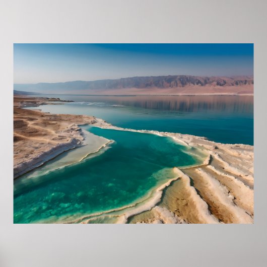 Tote-Meer-Landschaft Israel Poster (Vorne)