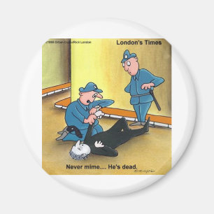 Tote Mime lustige T-Shirts Tassen Karten Geschenke Magnet