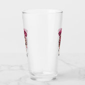 Tote müde Mama Leben Skeleton Messy Bun Bandana Glas (Rechts)