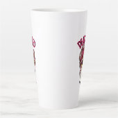 Tote müde Mama Leben Skeleton Messy Bun Bandana Milchtasse (Vorderseite)