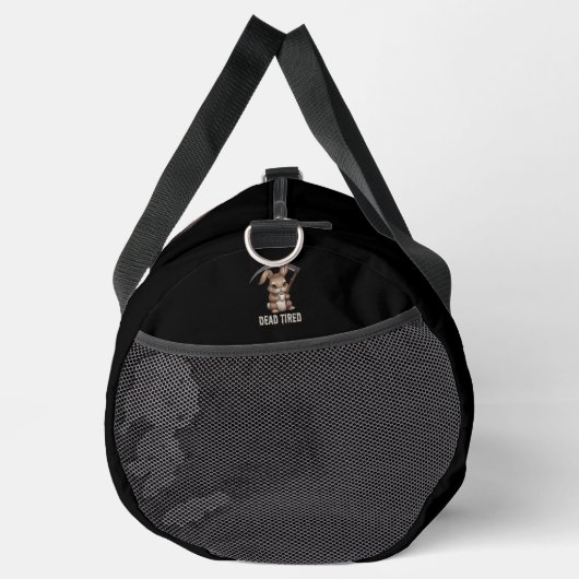 Tote müde Niedliche Bunny Grim Sensenmann Kaffee Duffle Bag (Rechts)
