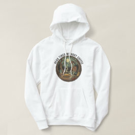 Tote Müde ohne Kaffee Skelett Camping Kunst Hoodie