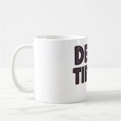 Tote müde Skeletton Halloween-Tasse | Funny Spooky Kaffeetasse (Links)