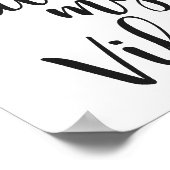 Töte nicht meine Vibe Poster (Ecke)