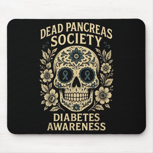 Tote Pankreas-Gesellschaft - Design der Zuckerschä Mousepad (Vorne)
