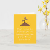 Tote Pflanze Muttertagskarte Karte (Gelbe Blume)